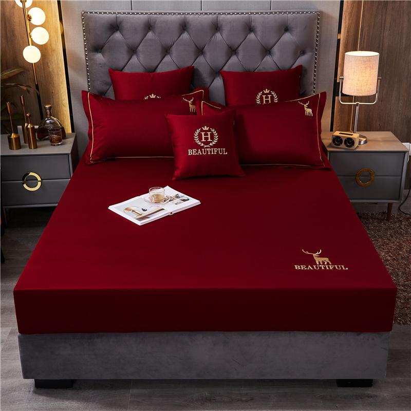 2021 Single item: Pure cotton bed cover 60 long-staple cotton bed cover, all-season universal bedspread, mattress protection cover, bed sheet