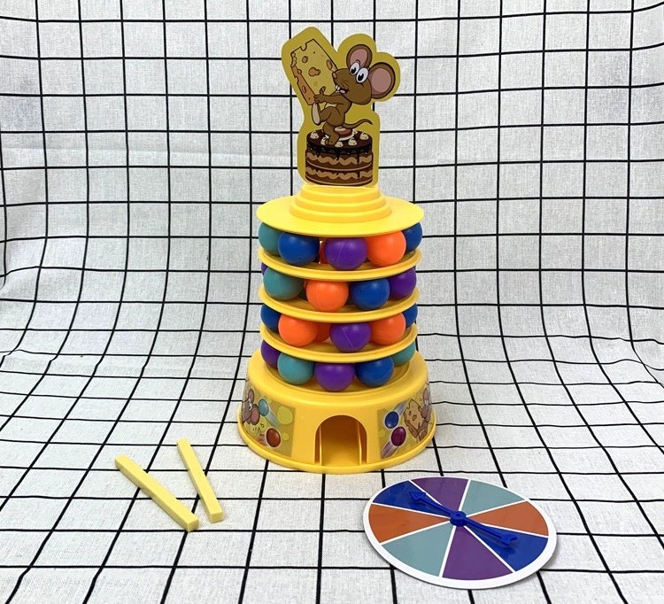 Wholesale of children's toy mouse towers, stacked cakes, fun parent-child interaction, stacked tables, tall group game gifts Application Scenario