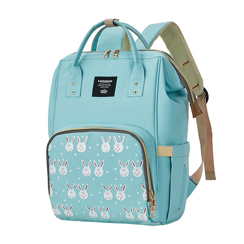 Factory-customized baby and mother bags, waterproof large-capacity baby bottles, diapers, mother bags for new mothers, double-shoulder hand-carry mother bags for travel Item Picture