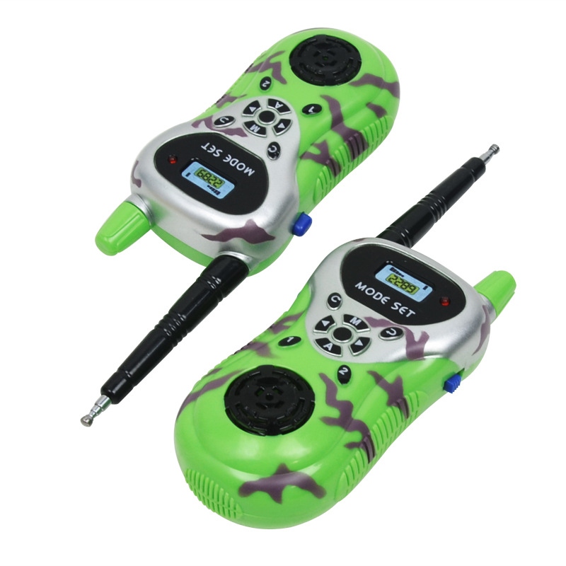 Two sets of cross-border children's mini walkie-talkie toys for wireless communication and parent-child interaction are selling well at street stalls Specification drawing