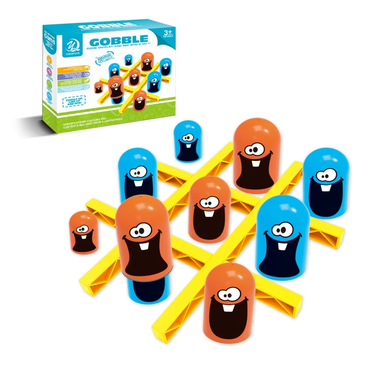 The Big Eating Little Three-link game "Qiji Lianlian" parent-child interactive tabletop game "Gobblet Gobblers ht" full figure
