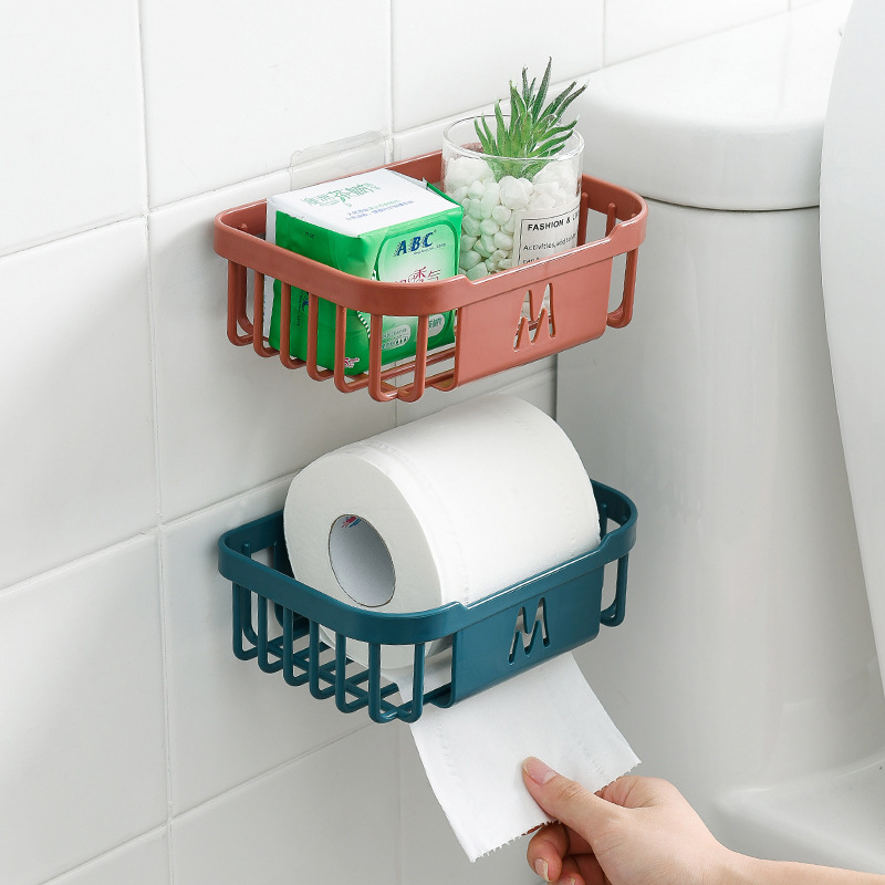 Xu Shengyou's non-perforated toilet paper storage rack, bathroom tissue box, wall-mounted toilet paper holder, toilet roll box details Picture