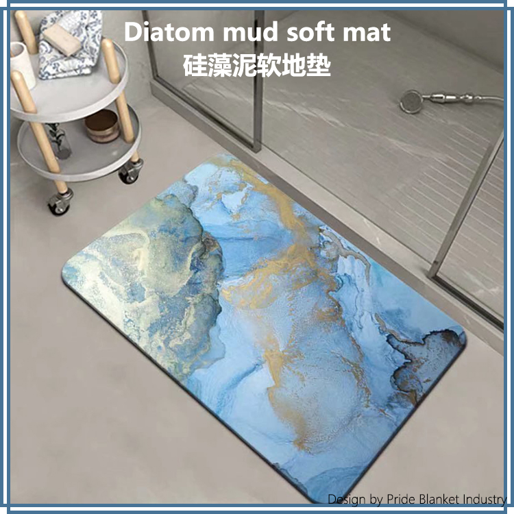 Diatom mud floor MATS, water-absorbing floor MATS, anti-slip foot MATS at the entrance of bathrooms and toilets, and anti-oil stain MATS for kitchens