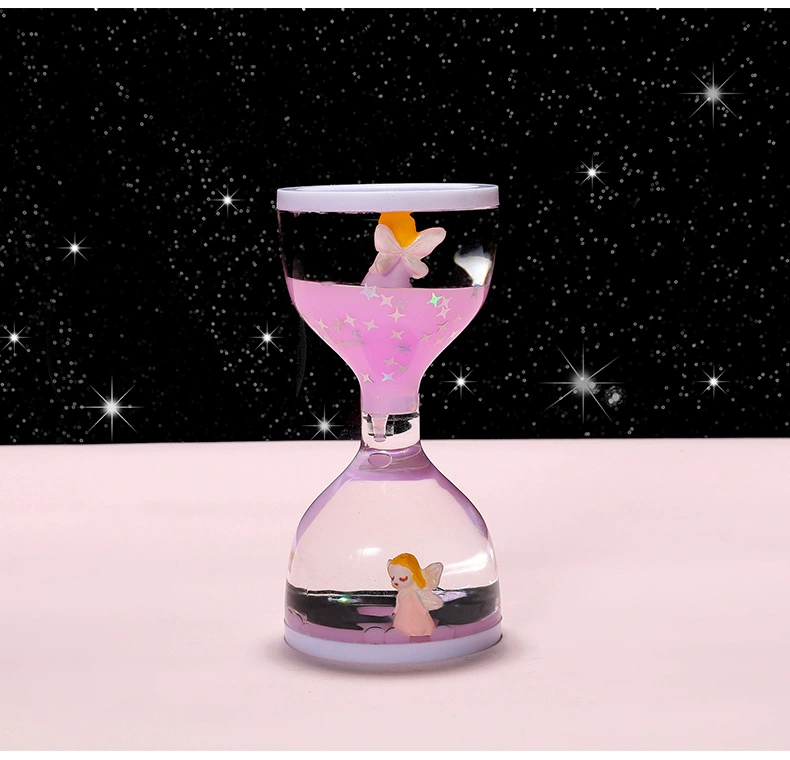Creative large cup oil and liquid dripping hourglass cartoon home decoration ornament, student stress-relieving birthday gift h Application Scenario