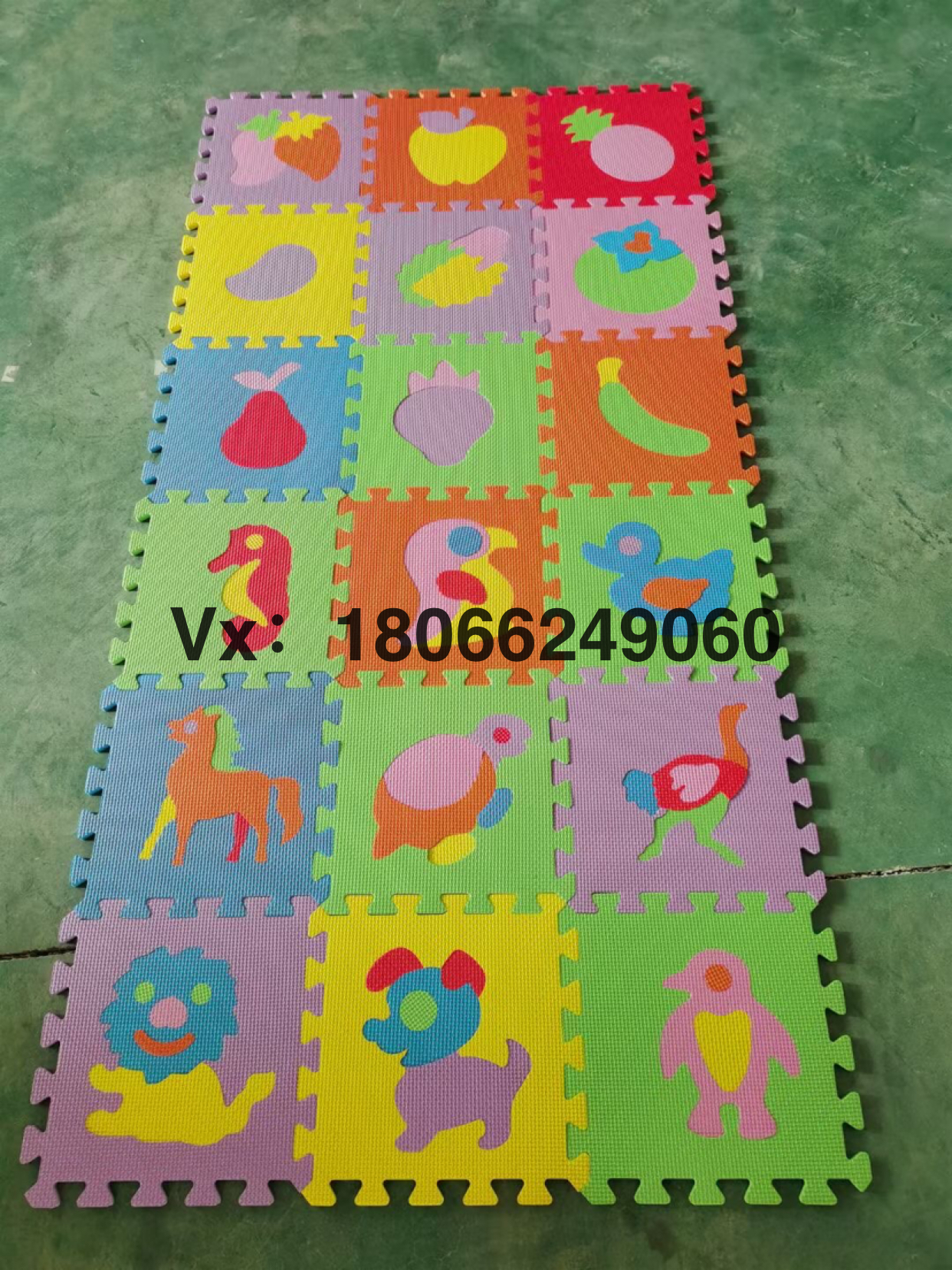 【义星地毯】3030拼接垫 卡通款玩具拼接数字字母水果动物拼接