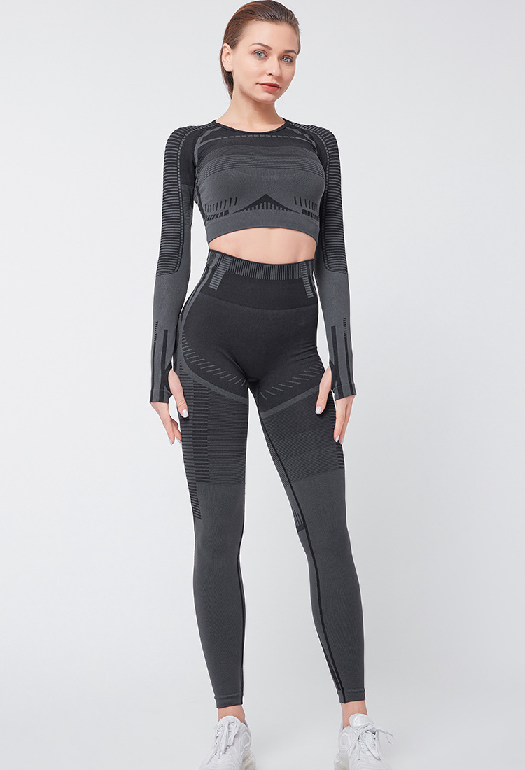 Cross-border women peach buttock fitness pants high waist tight stretch yoga pants sports set