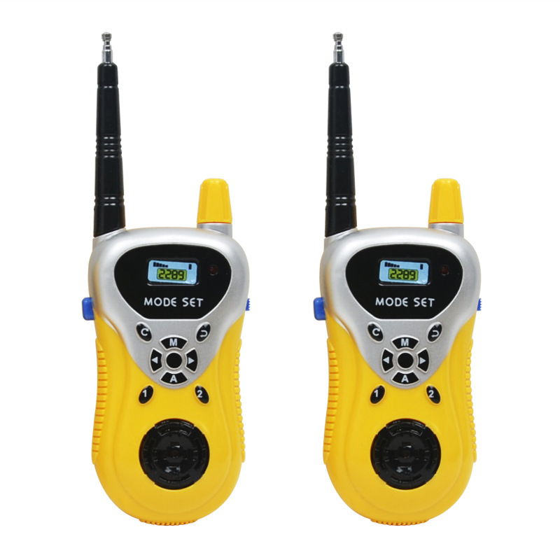 Two sets of cross-border children's mini walkie-talkie toys for wireless communication and parent-child interaction are selling well at street stalls details Picture