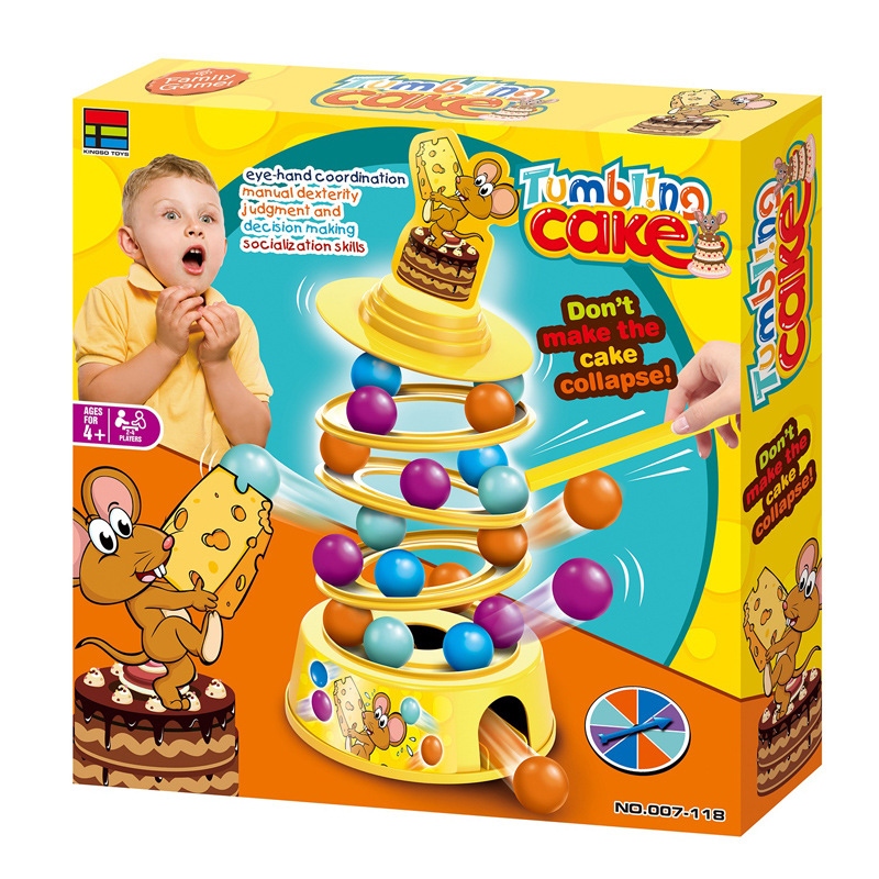 Wholesale of children's toy mouse towers, stacked cakes, fun parent-child interaction, stacked tables, tall group game gifts Item Picture