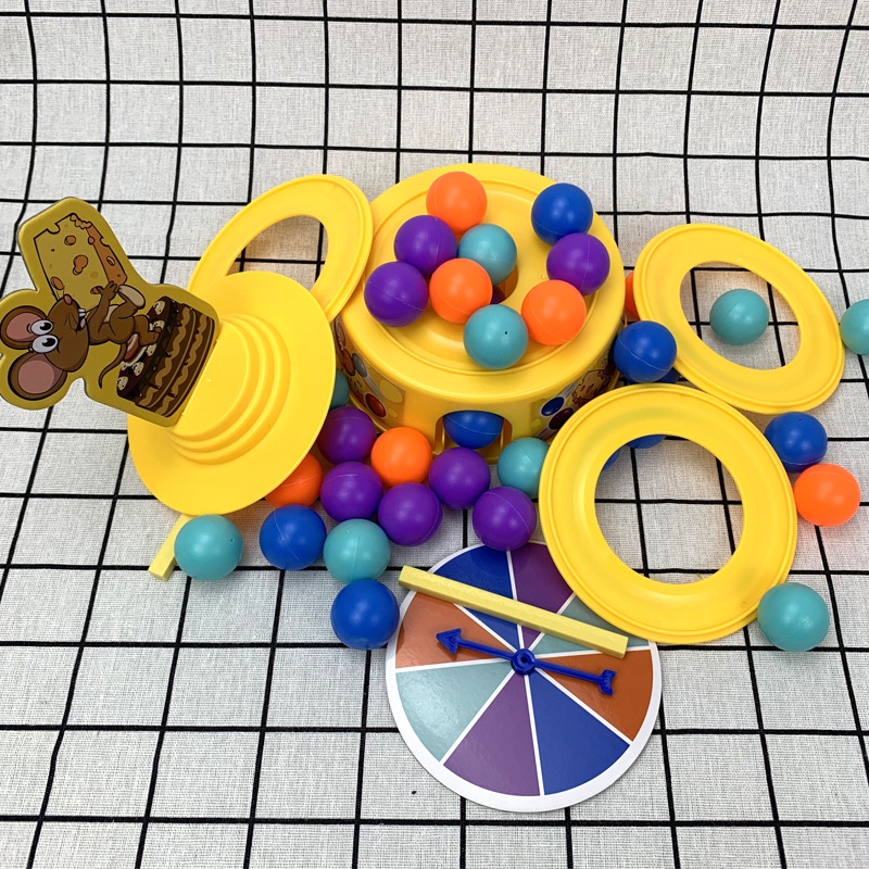 Wholesale of children's toy mouse towers, stacked cakes, fun parent-child interaction, stacked tables, tall group game gifts details Picture