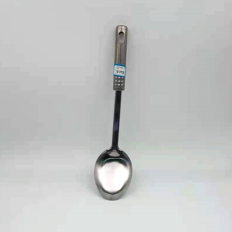 Best-selling household multi-functional stainless steel colored handle long rice spoon, long spoon kitchenware, spoon kitchenware