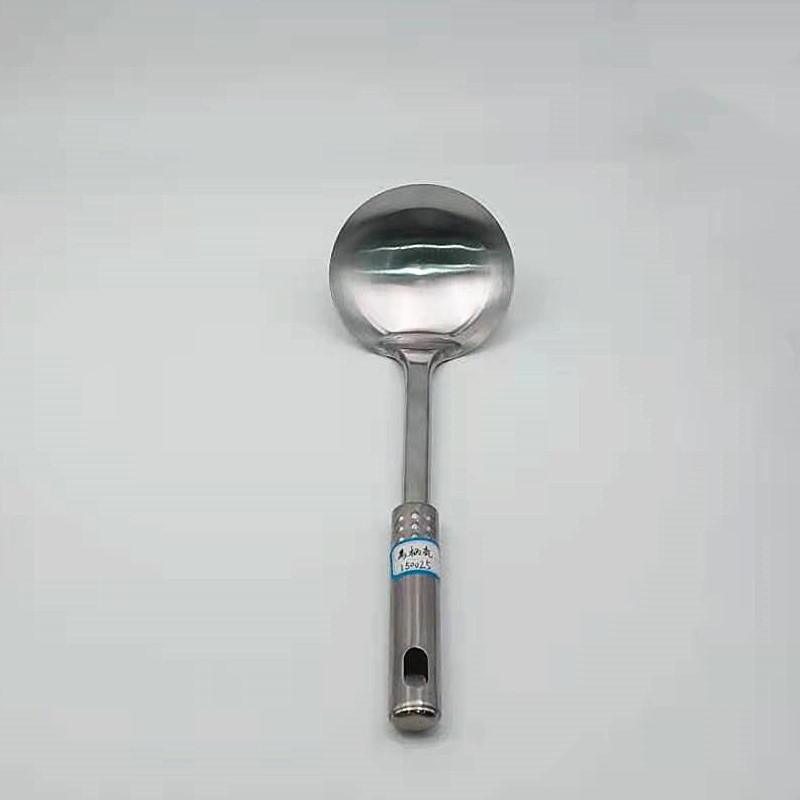 Stainless steel cooking spoon stainless steel kitchen utensils stainless steel long handle nine bead round tube spoon