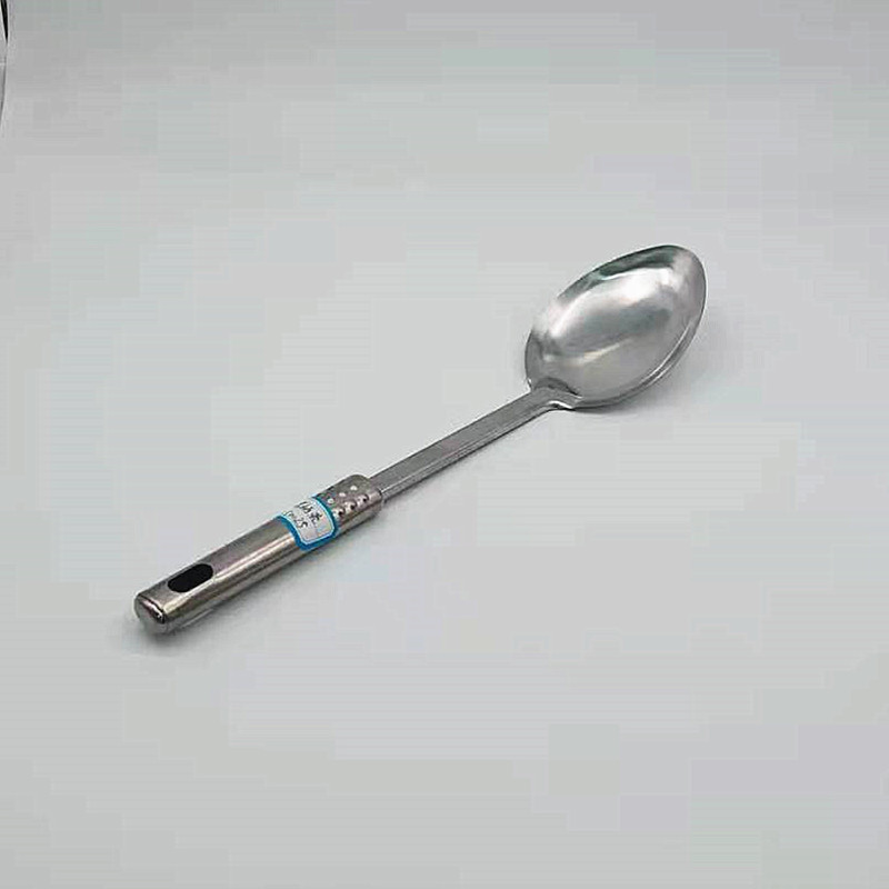 Best-selling household multi-functional stainless steel colored handle long rice spoon, long spoon kitchenware, spoon kitchenware details Picture