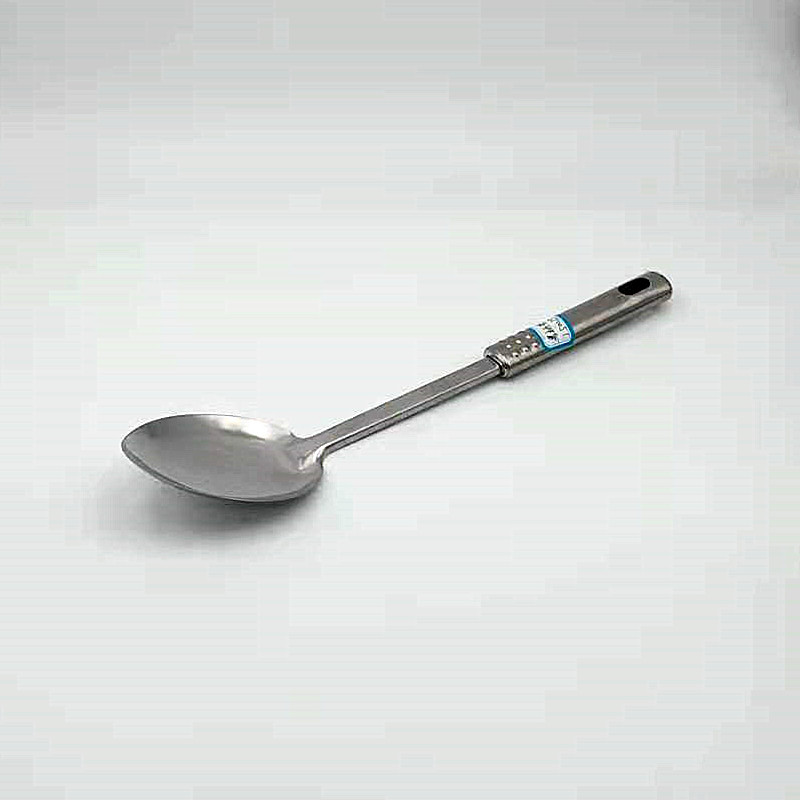 Best-selling household multi-functional stainless steel colored handle long rice spoon, long spoon kitchenware, spoon kitchenware Specification image