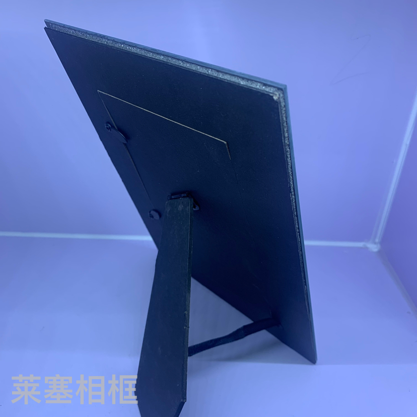 Photos of creative silver glitter decorative items with double mirror edges, home decoration gifts, living room and bedroom handicrafts, glass photo frames Item Picture