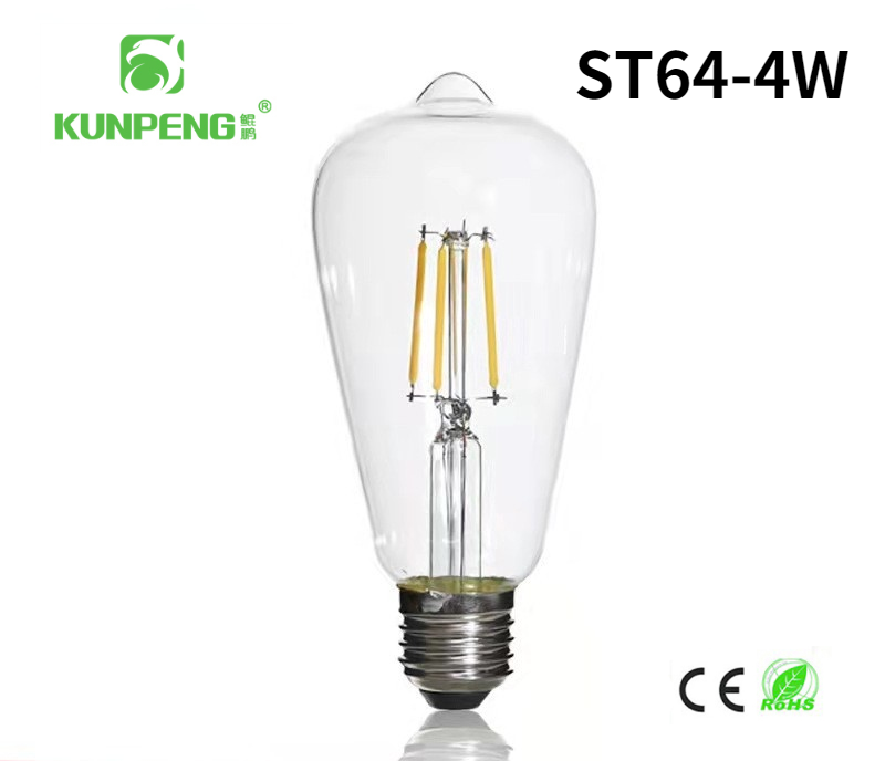 مصابيح LED LED ومصابيح LED LED ومصابيح LED ومصابيح LED ومصابيح LED المزودة بمصابيح STT 64 Eديسون مزخرفة بزجاج من نوع 4W6W8W details Picture