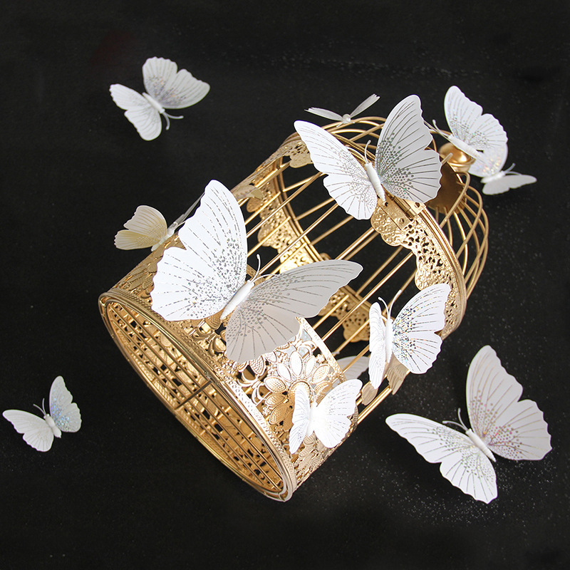 Three-dimensional gilded butterfly magnet, butterfly fridge magnet, PVC creative decoration, 3d three-dimensional butterfly craft, direct supply from the manufacturer Application Scenario