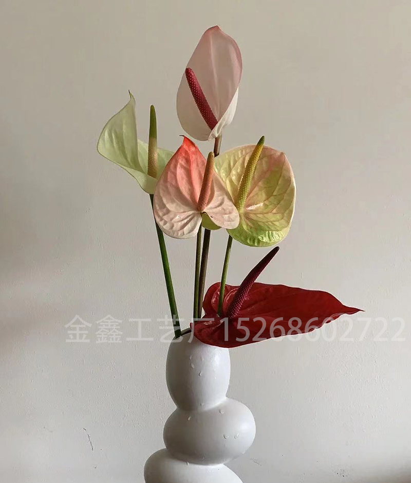 仿真花白底实物图