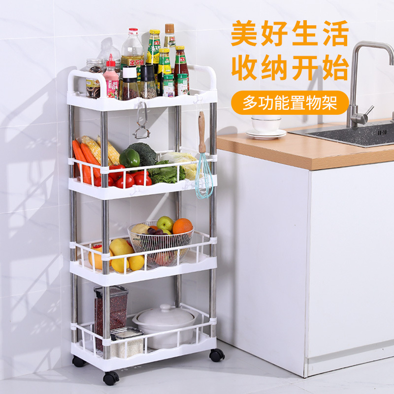 35823 suelo multinivel baño baño cocina multifuncional carrito estantería estantería dormitorio ganchos balcón almacenamiento