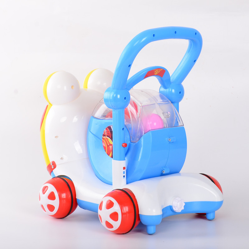 Baby hand-pushed variable-speed baby walker, snail baby walker, walking aid, adjustable speed with music and lights to prevent bowed legs Specification drawing