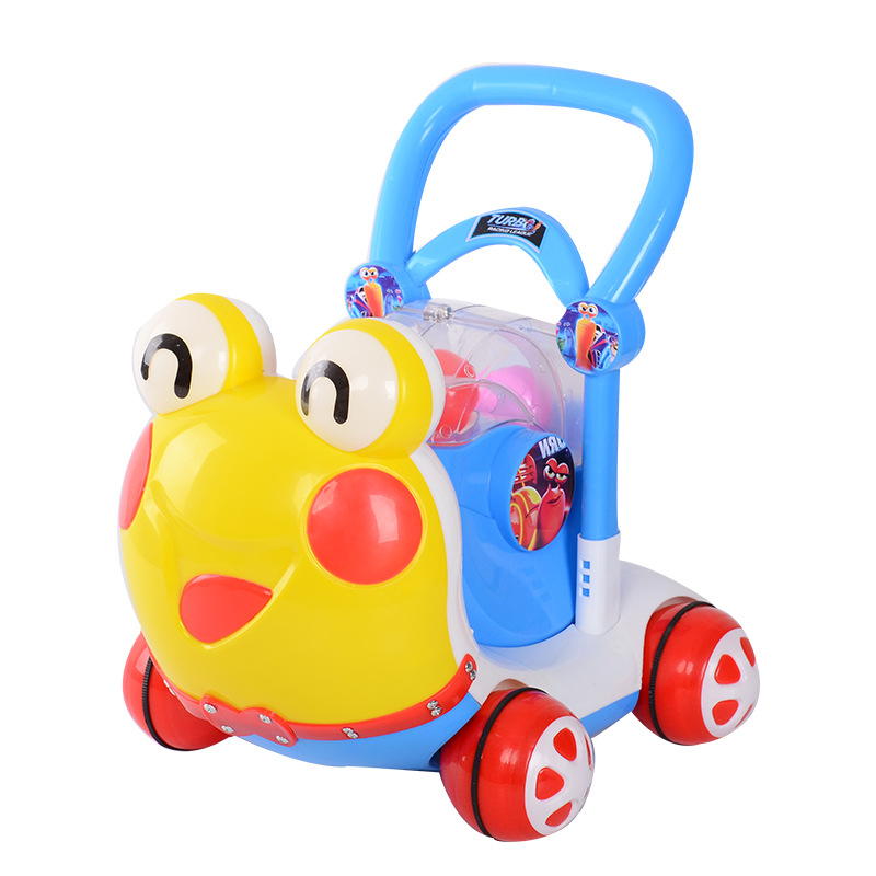 Baby hand-pushed variable-speed baby walker, snail baby walker, walking aid, adjustable speed with music and lights to prevent bowed legs Item Picture