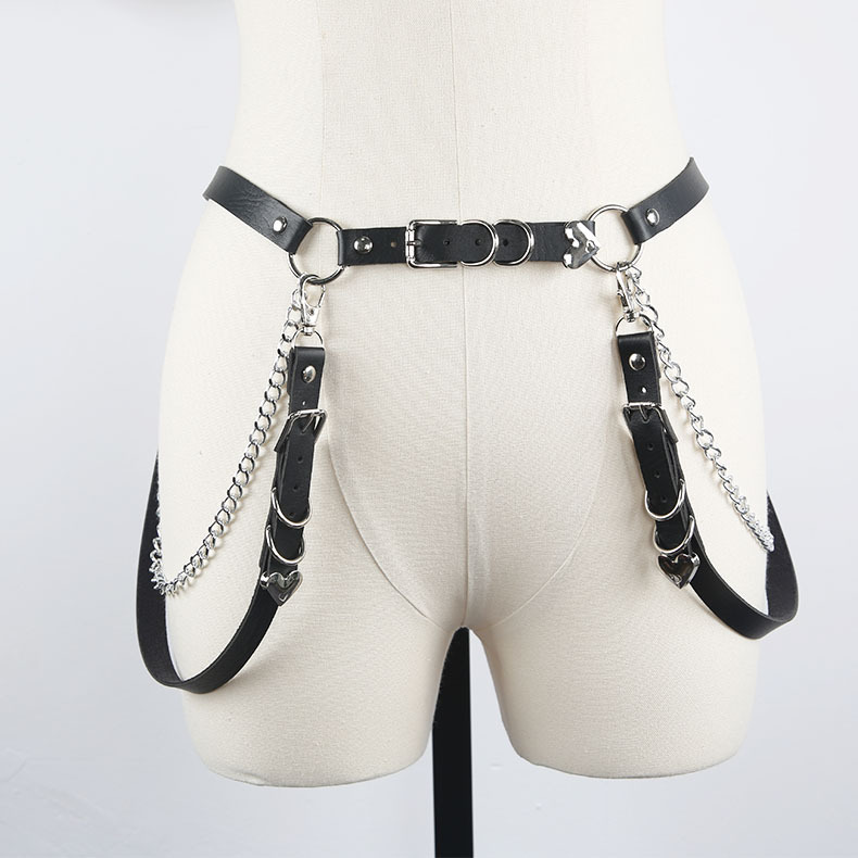 [Stock] Harajuku Dark Lolita Girl Punk Goth style belt decorated jk waist chain Strap Cool