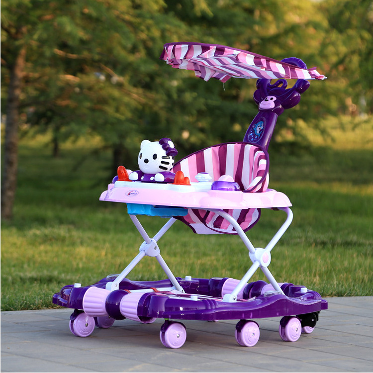 Baby walker with cradle, multi-functional anti-rollover and multi-functional music baby details Picture