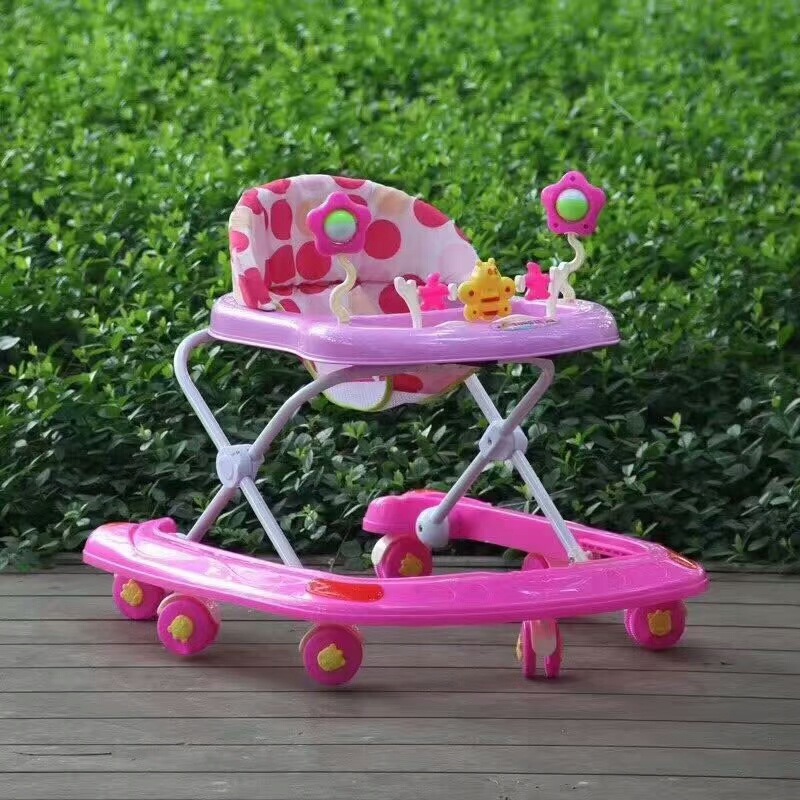 Multi-functional anti-rollover baby walker for infants and toddlers, suitable for 6-7 to 18 months, hand-pushed, sitting and folding, for boys and girls details Picture