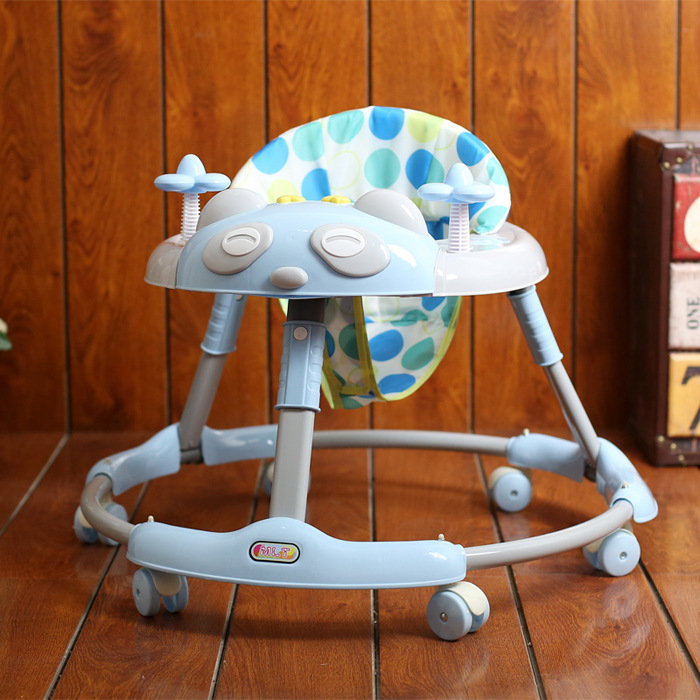 Baby walker for infants aged 6/7 to 18 months, boys and girls, children, hand-pushed, sitting, folding, anti-rollover, multi-functional Specification drawing