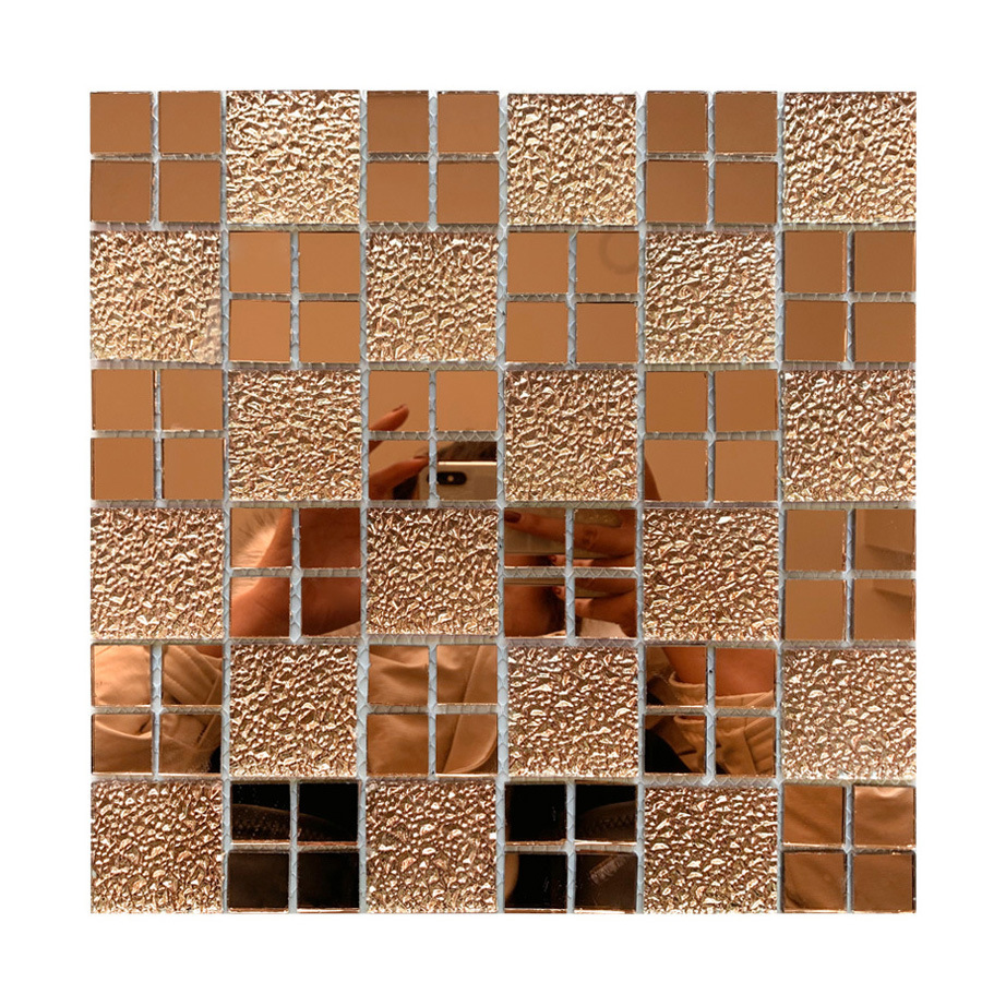 现代简约轻奢自粘瓷砖贴客厅电视背景墙玻璃马赛克墙贴防水面装饰