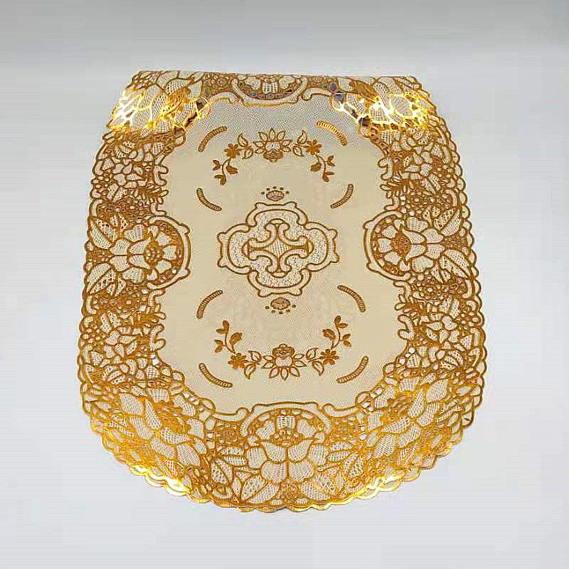 Best-selling heat insulation pads, plastic coasters, table MATS, bowl MATS, coffee table MATS, Western placemats, oval wholesale, gold-embossing pads wholesale Application Scenario