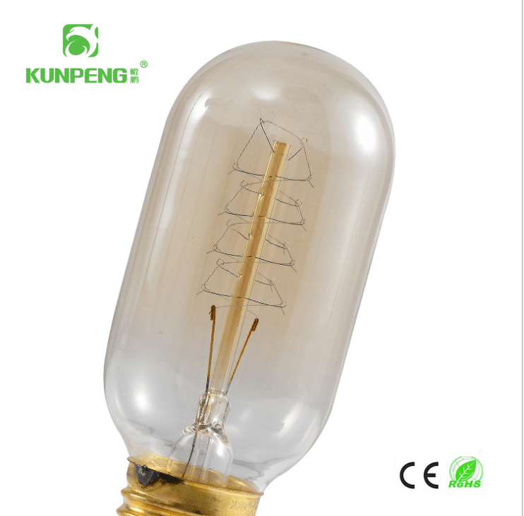 T45 wound filament Edison vintage tungsten filament bulb Specification image
