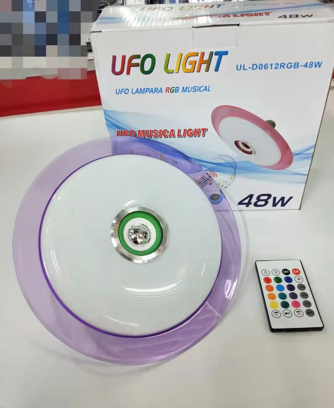 【新品】LED飞碟蓝牙灯彩边LED飞碟灯24W/48W派对氛围灯装饰灯