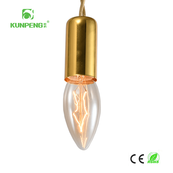 C35- Pointed-bulb wound filament Edison vintage tungsten filament Bulb E14 screw-top dimming glass Candle Bulb Application Scenario