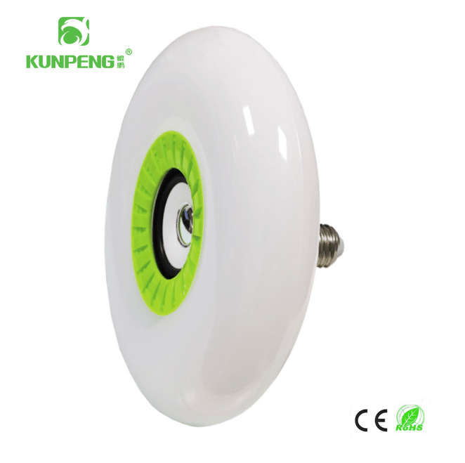 LED chubby round Bluetooth speaker light, music UFO light, seven-color RGB smart remote control UFO audio light, wireless remote control details Picture