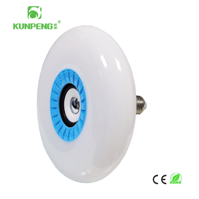 أضواء LED بلوتوث دائرية سمكية، ومصابيح الطبق الطائر، والمصابيح RGB التي تحكم عن بعد لاسلكيا بمصابيح UFO الصوتية المتحكم فيها عن بعد