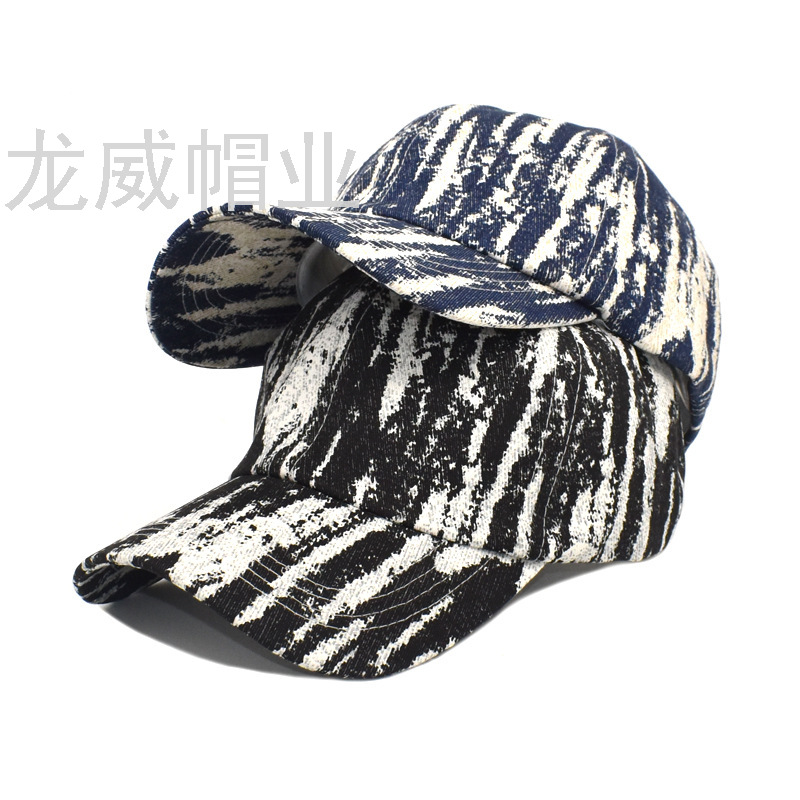 工厂批发成人纯棉涂鸦户外运动帽男士女士遮阳帽子