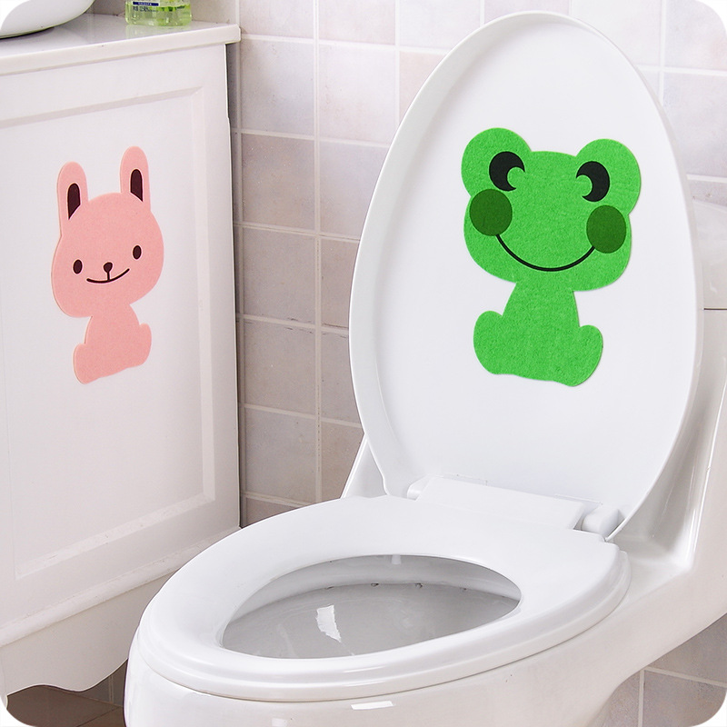 A cartoon animal bathroom toilet with thick felt toilet toilet deodorant deodorant paste pad thumbnail