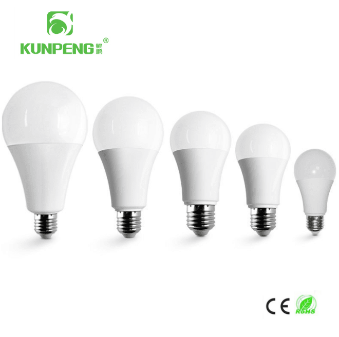 LED灯泡塑包铝A泡节能家用E27螺口B22卡口护眼灯家用室内照明