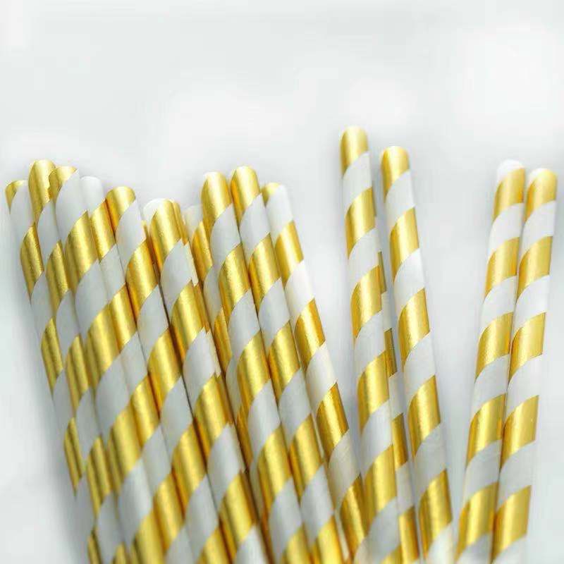 Degradable Paper Straw Wholesale Disposable American Coffee Juice Drink Straw Color Paper Straw Milk Tea Commercial details Picture