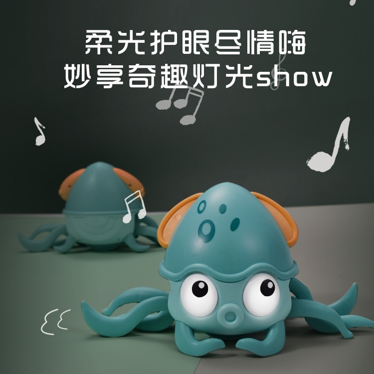 New best-selling electric sensor octopus rechargeable children's crawling, walking, obstacle avoidance sensor octopus toy details Picture