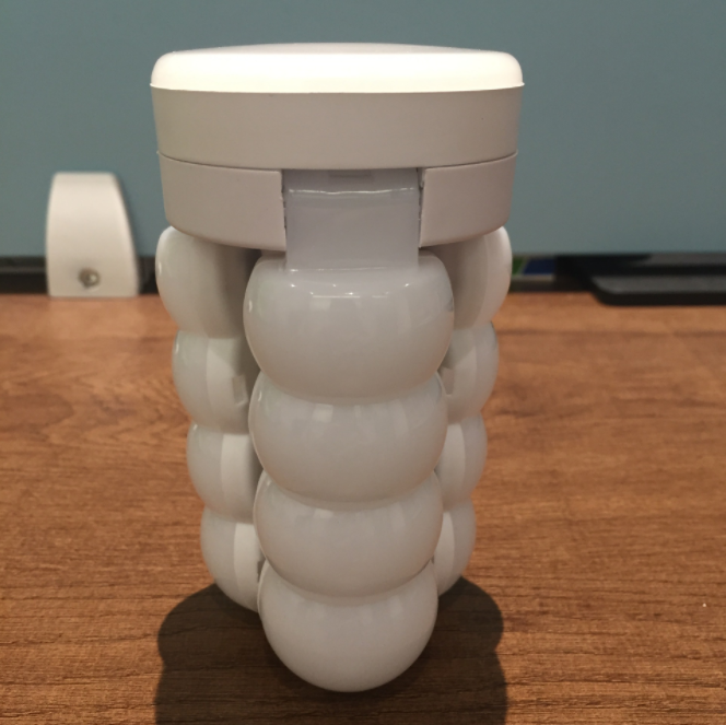 LED folding lamp, mini sugar-coated haws lamp, 3+1 page fan lamp, three-leaf lamp, white indoor lighting Application Scenario