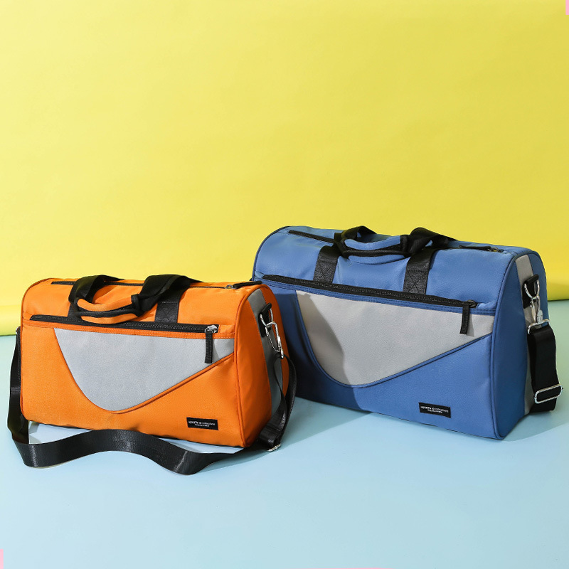 Popular dry-wet separated shoe position fitness bags, women's hand-held sports bags, yoga bags, color-blocking short travel bags Application Scenario