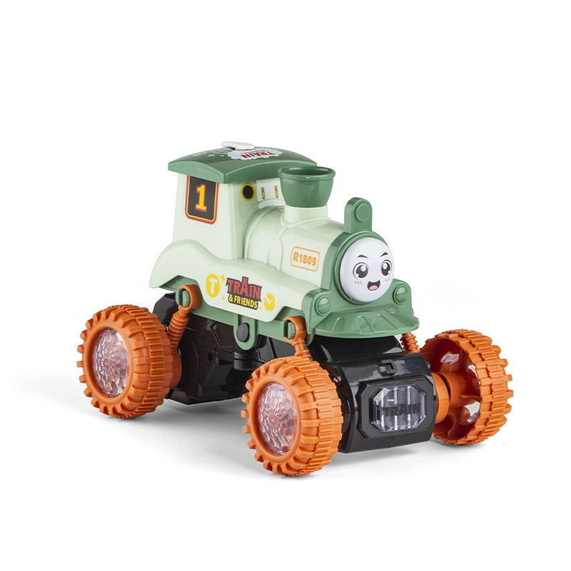 New stunts, dancing, smoking little train, children's electric universal toy car, children's gift for kindergartens and institutions Item Picture