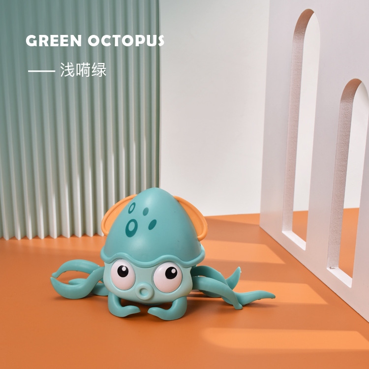 New best-selling electric sensor octopus rechargeable children's crawling, walking, obstacle avoidance sensor octopus toy Item Picture
