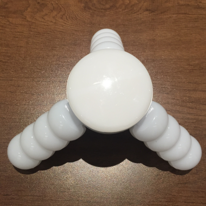 LED folding lamp, mini sugar-coated haws lamp, 3+1 page fan lamp, three-leaf lamp, white indoor lighting Item Picture