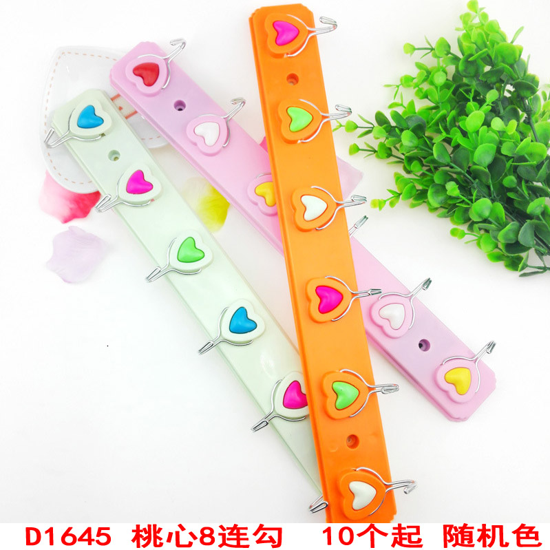 5 Types of adhesive hooks -1, 2-yuan store, strong adhesive, wall-mounted without drilling, load-bearing, kitchen door rear wall hanging Specification image