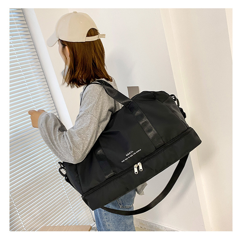 New dry-wet separation sports fitness handbag, casual yoga training single-shoulder bag, large-capacity business travel bag Specification image
