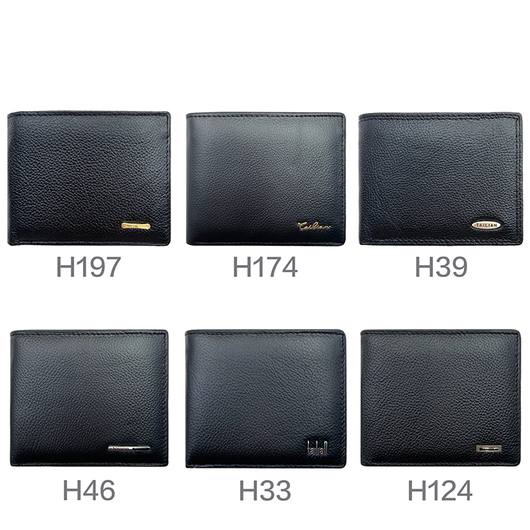 123-H46-BE wallet Men's short style card bag Clutch wallet