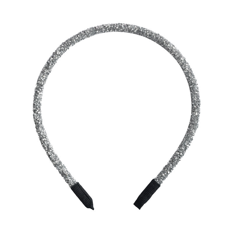 Crystal diamond headband, European and American style fashionable retro hair band, U-shaped headband, hair accessory for women Item Picture