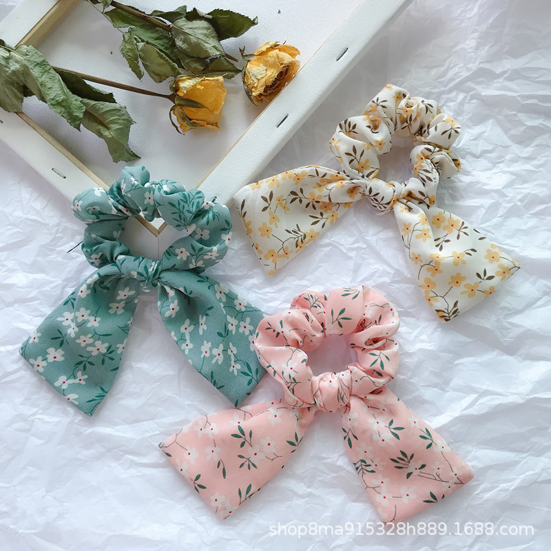 Xuan Yu's new Korean style is sweet and versatile, featuring an ins style with small floral patterns, small ribbons, hair bands, bows, hair ties, headwear and leather bands Specification drawing